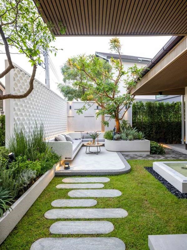 Thiết Kế Sân Vườn Phong Cách Hiện Đại