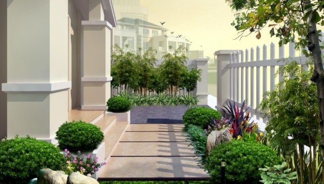 Mẫu sân vườn nhỏ đẹp hiện đại