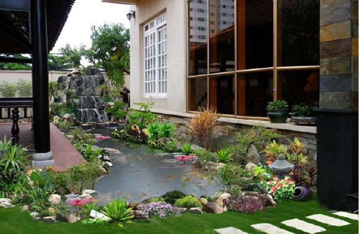 Mẫu sân vườn kiểu Nhật Bản đẹp miễn chê