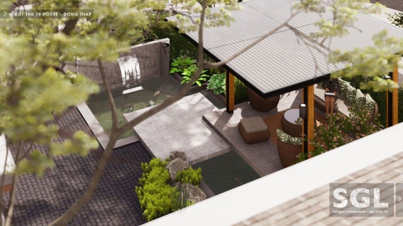 thiết kế biệt thự nhà vườn 79 house đồng tháp - SGL - Saigon Landscape