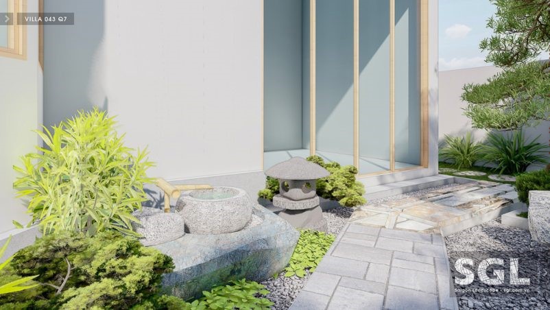 Mẫu sân vườn nhỏ đẹp sau nhà