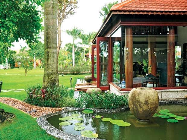 Các tiểu cảnh sân vườn đơn giản và vô cùng quen thuộc