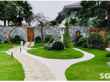 30+ Mẫu sân vườn biệt thự đẹp và nguyên tắc bố trí