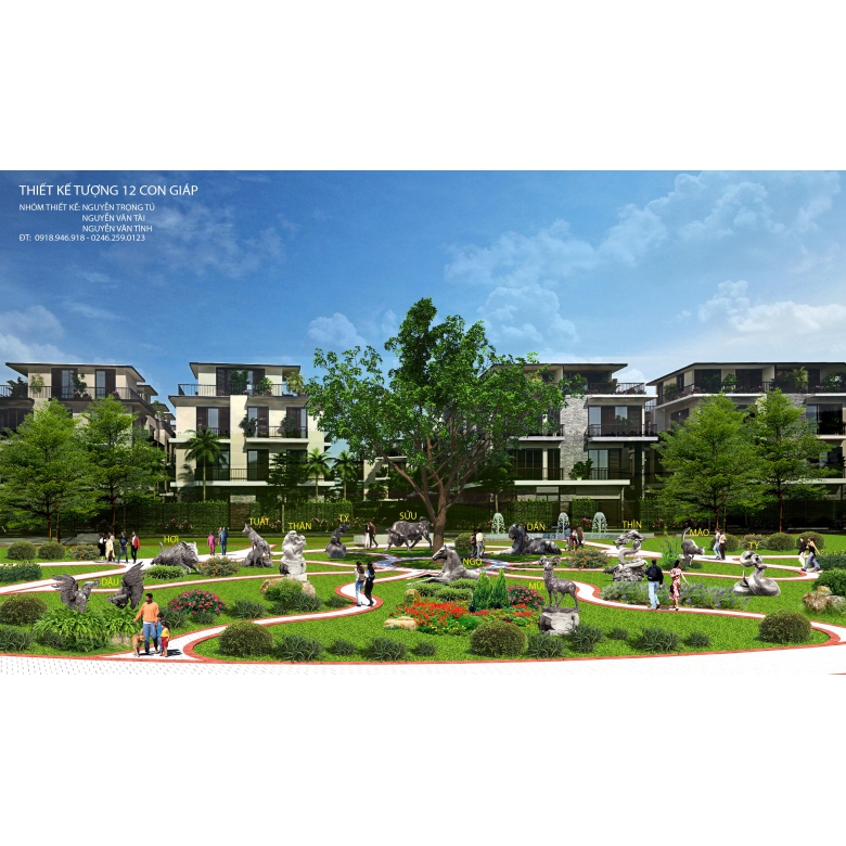 Cảnh quan 12 con giáp - Ecopark Hải Dương-2