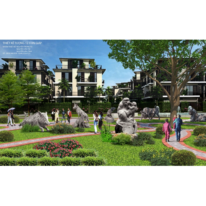 Cảnh quan 12 con giáp - Ecopark Hải Dương-3